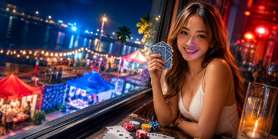 Permainan kad rummy bergaya Malaysia dalam suasana kasual dan mesra pengguna