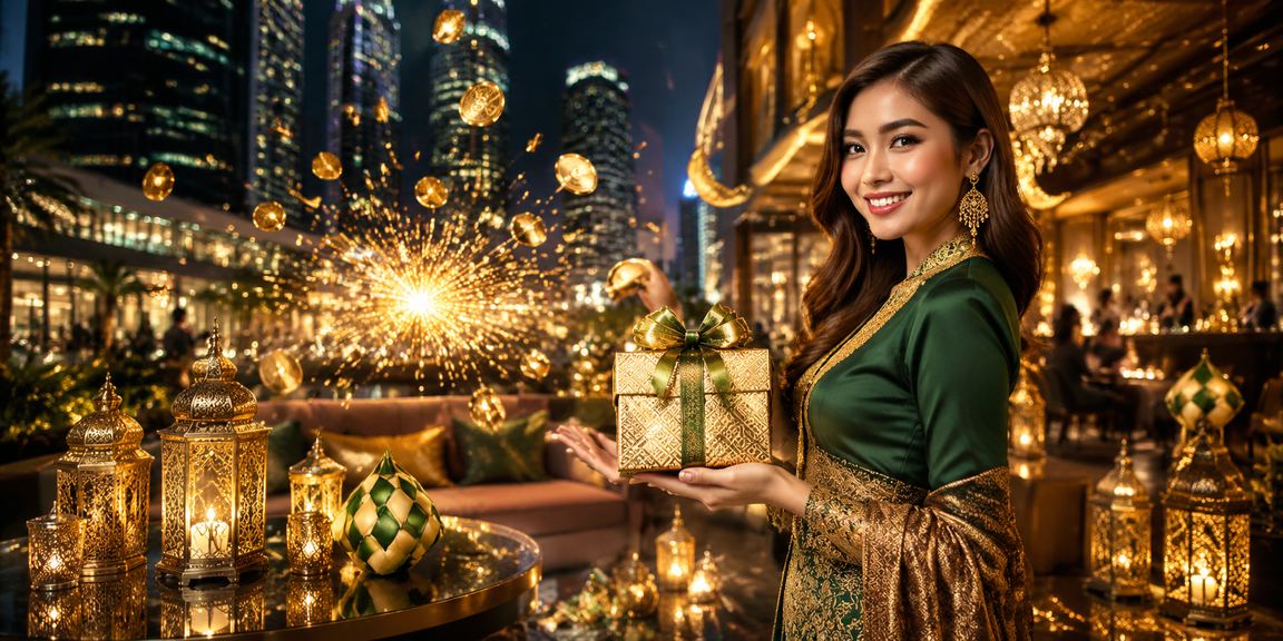 Paparan aplikasi mudah alih ormastoto sempena Hari Raya di Petaling Jaya