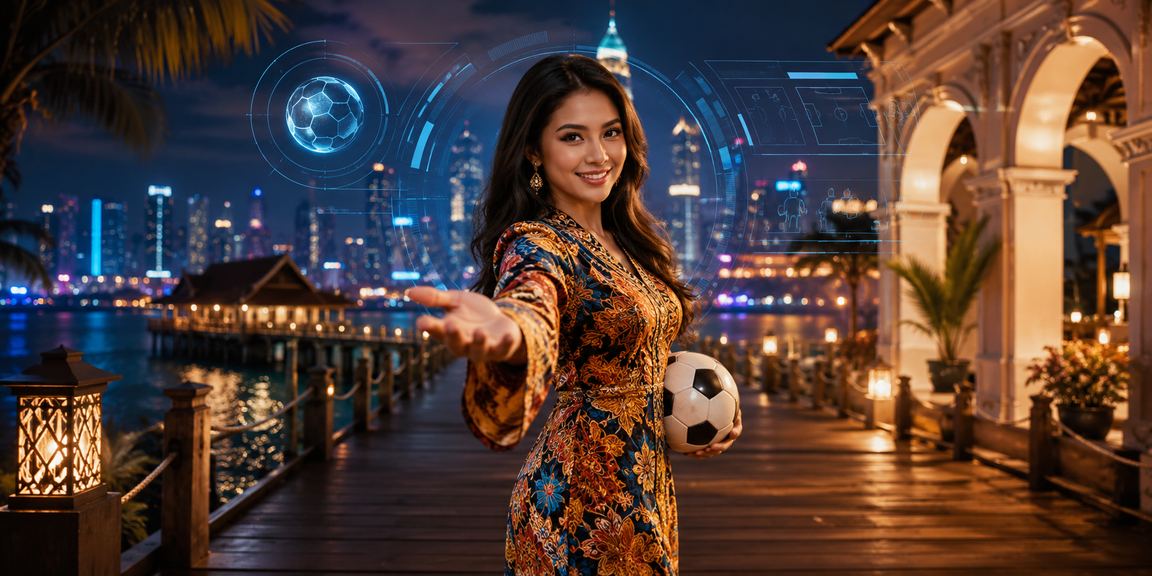 Pertaruhan bola sepak tempatan dengan motif batik Sabah